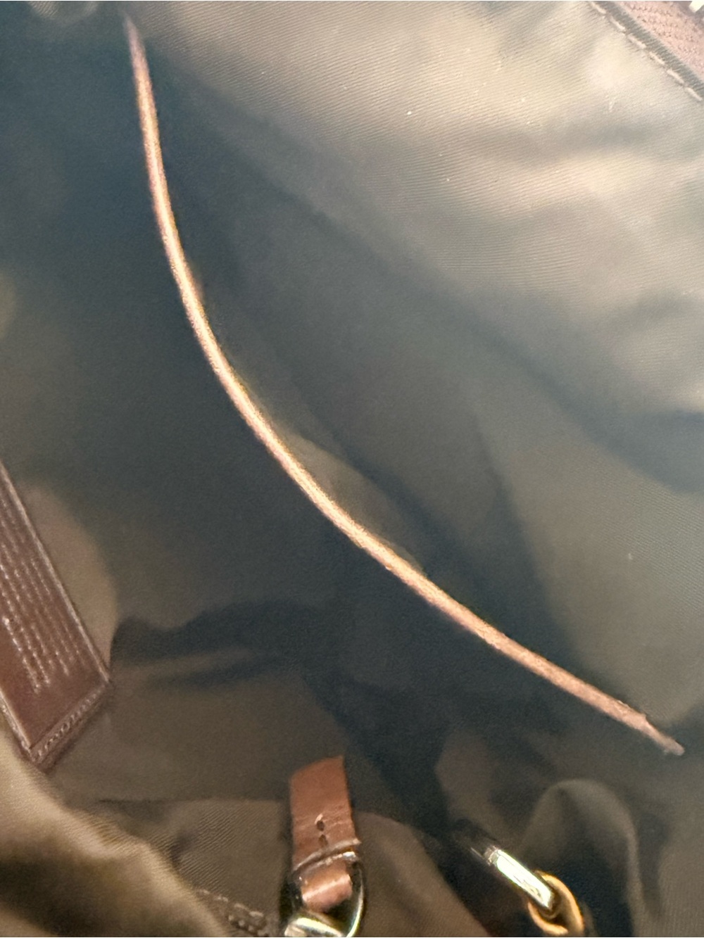 TUMI Women’s Dark Green Crossbody Shoulder Bag Purse - Picture 6 of 9